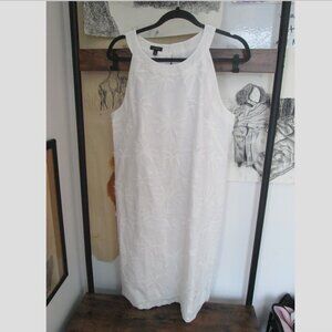 Embroidered white sundress | Talbots | Size 12